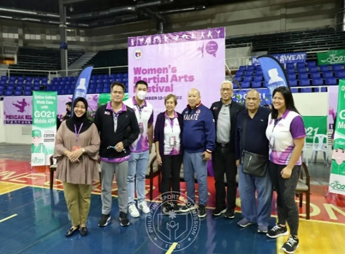 Women's Martial Arts Festival photo opportunity